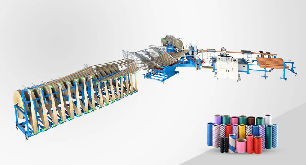 spiral paper tube winder, paper core machinery, paper core, tube, cardboard cores, carriers, concrete forming tubes, composite can, fiber tubes, fiber cores, core polishing machine, eco-friendly packaging, tube winding machinery